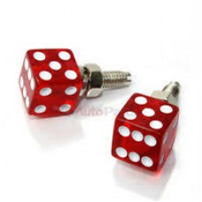 Red Glitter License Plate Bolts